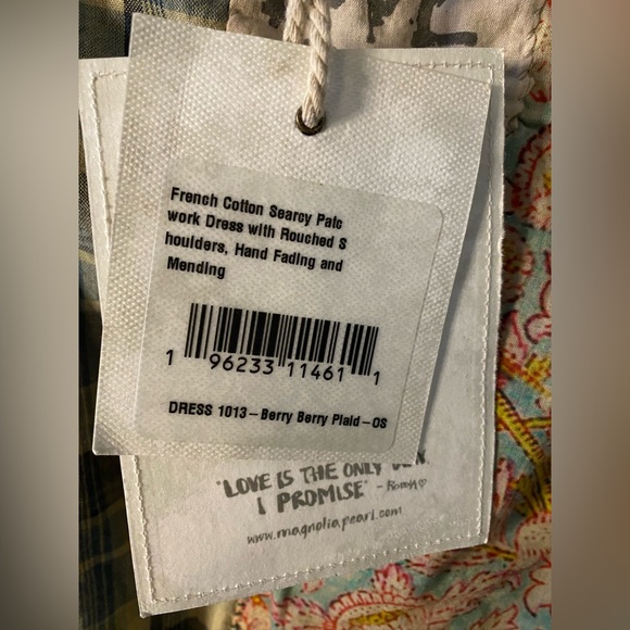 Magnolia Pearl Searcy Patchwork Dress 1013-Berry Berry Plaid - Picture 5 of 5